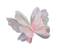 TOYZLY Artificial Silk Butterfly, Large Sheer Mesh Butterfly Prop Decoration for Wedding, Bedroom or Garden, Violet Fake Butterflies for Photo Shoots, Party & Outdoor Decor (Pink)