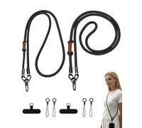 TOZBLEU 2pcs Mobile Phone Lanyard, Phone Strap, Neck Strap, Adjustable Nylon Anti-Theft Mobile Phone Lanyard, Universal Phone Strap for Mobile Phone, Para Todos Smartphone (120 cm + 90 cm)