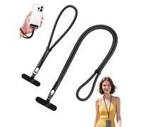 TOZBLEU 2pcs Mobile Phone Lanyard, Phone Strap, Neck Strap, Adjustable Nylon Anti-Theft Mobile Phone Strap, Universal Phone Strap for Mobile Phone, Para Todos Smartphone (26 cm+86 cm)