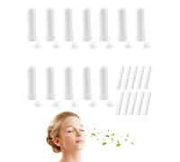 TOZBLEU Pack of 12 Scented Pens for Essential Oils, Essential Oil Tubes with 12 Wicks, Refillable Inhaler Stick for Aromatherapy, Nose Inhalers Tubes for Aromatherapy and Perfume