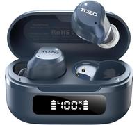 TOZO 2026 Hybrid Active Noise Cancelling Earbuds for Travel Work Calls, 45dB ANC Wireless Earbuds, 6-Mic ENC for Clear Calls, Deep Bass 60H Playtime IPX8 Bluetooth 5.3 Ear Buds with App for Custom EQ