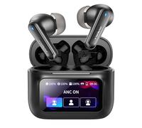 TOZO Hybrid Active Noise Cancelling Earbuds with Smart Touch Screen, Local MP3 Playback, 38dB ANC Wireless Earbuds, 4 Mic ENC, Deep Bass, 38H, IPX8, Bluetooth 5.4 Ear Buds for Travel Work Calls