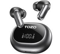 TOZO NC20 Active Noise Cancelling Wireless Earbuds, IPX8 Waterproof Ear Buds, LDAC Hi-Res Sound Stereo Bass, 6 Mics AI Call, Multipoint Pairing, 80H Playtime, Translation Earbuds, Wireless Charging