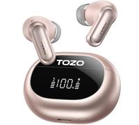 TOZO NC20 Active Noise Cancelling Wireless Earbuds, IPX8 Waterproof Ear Buds, LDAC Hi-Res Sound Stereo Bass, 6 Mics AI Call, Multipoint Pairing, 80H Playtime, Translation Earbuds, Wireless Charging