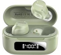 TOZO NC9 Hybrid Active Noise Cancelling Earbuds, 45dB ANC Wireless Earbuds, 6-Mic ENC for Clear Calls, Deep Bass, 60H Playtime, IPX8 Waterproof, Bluetooth 5.3 Ear Buds with App for Custom EQ