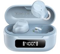 TOZO NC9 Hybrid Active Noise Cancelling Earbuds for Travel Work Calls, 45dB ANC Wireless Earbuds, 6-Mic ENC for Clear Calls, Deep Bass 60H Playtime IPX8 Bluetooth 5.3 Ear Buds with App for Custom EQ