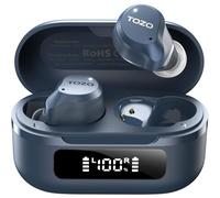 TOZO NC9 Hybrid Active Noise Cancelling Earbuds for Travel Work Calls, 45dB ANC Wireless Earbuds, 6-Mic ENC for Clear Calls, Deep Bass 60H Playtime IPX8 Bluetooth 5.3 Ear Buds with App for Custom EQ