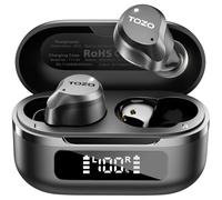 TOZO NC9 Hybrid Active Noise Cancelling Wireless Earbuds, 60H, LED Display | 6 Mic ENC Clear Calls, Deep Bass Sound, IPX8, in Ear Bluetooth 5.3 Headphones, 32 EQs, Comfort Fit Ear Buds for Office