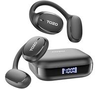 TOZO OpenEgo Open Ear Headphones, 5.3 Bluetooth Sport Headphones, AI Translation Wireless Earbuds with Real-Time 100+ Languages Translation, 80Hrs Playtime, Digital Display, AI Clear Calls (Black)