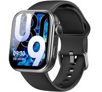 TOZO S6 Smartwatch 1.85" AMOLED Ultra-Clear Screen Dynamic Watch Faces Bluetooth Call,100+ Sports Modes Fitness Watch Activity Tracker with Heart Rate/Sleep/Blood Oxygen Monitor IP68 Waterproof Black