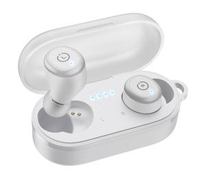 TOZO T10 2026 Wireless Earbuds Bluetooth 5.3 Headphones, App Customize EQ, Ergonomic Design, 55H Playtime, Wireless Charging Case, IPX8 Waterproof Powerful Sound in-Ear Headset White