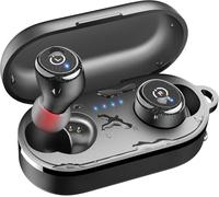 TOZO T10 Bluetooth 5.3 Wireless Earbuds with Wireless Charging Case IPX8 Waterproof Stereo Headphones in Ear Built in Mic Headset Premium Sound with Deep Bass for Sport Black