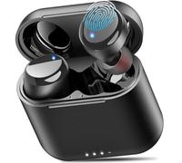 TOZO T6 True Wireless Earbuds Bluetooth 5.3 Headphones Touch Control with Charging Case IPX8 Waterproof Stereo Earphones in-Ear Built-in Mic Headset Premium Deep Bass