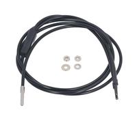 TP 24D Fiber Optic Sensor, Reflection Optical Fiber Sensor with Coaxial Detection, 0-170 mm Range, M3 Thread Mounting, 1 m Cable, for Industrial Automation and Precision Testing