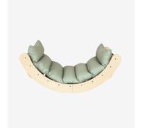 TP Active Tots Sway Wooden Toddler Rocker with Cushion, Sage Green, 18m+