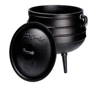 TP BBQ Potjie Cauldron South African Cast Iron Fire Pot Dutch Oven with Lid and Feet Tripod Cooking Pot for Braising Cooking Camping Accessories for Outdoor Cooking (Pot 6)