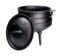 TP BBQ Potjie Cauldron South African Cast Iron Fire Pot Dutch Oven with Lid and Feet Tripod Cooking Pot for Braising Cooking Camping Accessories for Outdoor Cooking (Pot 2)