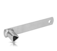 TP Europe Triangular Key - 19mm M12 - Fire Brigade Key - Galvanized Steel