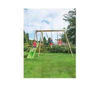 Tp Forest Multiplay Wooden Swing Set & Slide One Colour