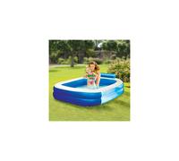 TP Giant Paddling Pool | Blue and White |195 x 145 x 40 cm | Pool for the Garden | For kids 3+