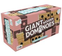 TP Toys Giant Wooden Dominoes Outdoor Family Game for Kids Ages 3+ with 28 Hand-Crafted Premium Tiles for Indoor or Outdoor Play made with FSC Wood
