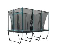 TP Toys 8Ft X 12ft Rectangular Trampoline - UV Stabilized Jumping Mat. Protective Quality Frame Padding, Strong Nylon Enclosure Mesh, Galvanised Steel Frame. Jumping Mat For Kids - 6 Years+
