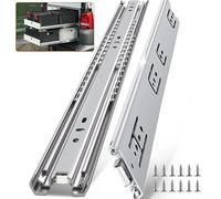 TP-LAIE 90KG Load Capacity Heavy Duty Drawer Runners Drawer Slides 250mm/10inch,Full Extension Drawer Sliding Ball Bearing Metal Side Mount Rails Track Glides (1 Pair,with M4 Screws)