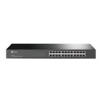 TP-LINK (TL-SF1024) 24-Port 10/100Mbps Unmanaged Rackmount Switch, Steel Case