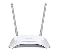 TP-Link 300 Mbps 3G/4G Single-Band Wi-Fi Router, 1x 2.0 USB Port, 5x Fast WAN/LAN Ports, Connect up to 32 devices, WPS Button, No Configuration Required, UK Plug (TL-MR3420), Black, White