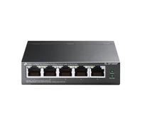 TP-LINK (TL-SF1005P) 5-Port 10/100 Unmanaged Desktop Switch, 4 Port PoE, Steel Case