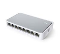 TP-Link TL-SF1008D 8-Port 10/100 Mbps Ethernet Switch - Plug & Play, No Configuration Needed, Desktop Hub & Splitter