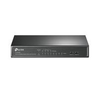 TP-Link PoE Switch 8-Port 100 Mbps, 4 PoE ports up to 15.4 W for each PoE port and 57 W for all PoE ports, Metal Casing, Plug and Play, Ideal for IP Surveillance and Access Point (TL-SF1008P), Black