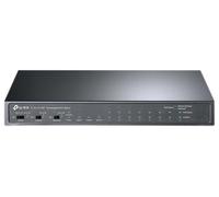 TP-LINK - 8 Port Fast Ethernet PoE+ Switch with Dual Gigabit Ports & SFP Slot