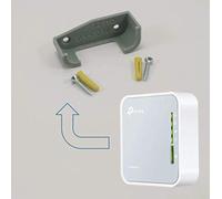 Tp Link Ac750 Wireless Travel Router Wr02Ac Wall Mount Wall Bracket Under Desk Holder (Grey)