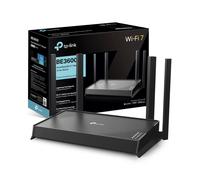 TP-Link Archer BE220 Dual-Band WiFi 7 Router,BE3600 EasyMesh WiFi Router with 4 Antennas,Seamless Extender Booster with 4K-QAM,Full Gigabit Ports,VPN