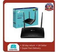 TP-LINK Archer MR200 WiFi 4G Router - AC 750, Dual-band, Black