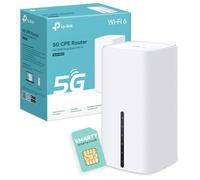TP-Link Archer NX210 5G Router With SIM Card, AX1800 Wi-Fi 6 Dual-Band WiFi Router, Up To 4.67Gbps Download Speeds, Gigabit LAN/WAN Port, Plug & Play, EasyMesh-Compatible, Sim Slot WiFi Booster