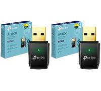 TP-Link Archer T2U USB WiFi Adapter for PC, Dual Band AC600 USB WiFi Dongle for PC, Windows, Mac OS X, Mini design, HD Video/Gaming/Streaming, Mini Design, Compact & Portable, Easy Setup (Pack of 2)