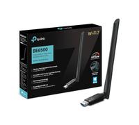 TP-Link Archer TBE400U Plus BE6500 WiFi Dongle, Tri-Band USB Adapter for PC | WiFi 7 High-Gain USB Adpater, Adjustable Antennas, Boosted Coverage, USB 3.0, WPA3 Security, Plug & Play, Windows 10/11
