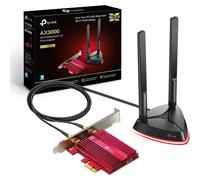 TP-Link Archer TX3000E AX3000Mbps WiFi 6 Bluetooth 5.3 PCIe Adapter with Two Antennas, Intel AX200 WiFi Adapter for PC, PCIe Network Interface Card f