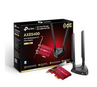 TP-Link Archer TXE75E AXE5400Mbps Tri-Band WiFi 6E Bluetooth 5.3 PCIe Adapter with Two Antennas, WiFi Adapter for PC, Intel Chipset, Magnetized Antenna Base, Low-Profile Bracket Included, WPA 3