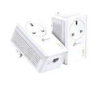 TP-Link TL-PA7017PKIT Gigabit Passthrough Powerline Adapter Starter Kit, Powerline Network Adapters Speed up to 1000 Mbps, 4K Video Streaming & Online Gaming, No Configuration Required, Plug and Play