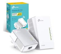 TP-Link AV600 Powerline Adapter Wi-Fi Kit, Wi-Fi Booster/Hotspot/ Extender, Wi-Fi Speed up to 300Mbps, 2+1 Ports| N300 Mbps+AV600 Mbps plug and play, (TL-WPA4220 KIT)