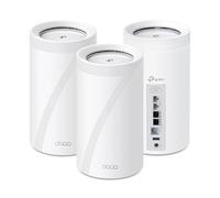 TP-Link BE85 Tri-Band WiFi 7 BE22000 Whole Home Mesh System - 12-Stream 22 Gbps, 2x 10G + 2x 2.5G Ports Wired Backhaul, 8x High-Gain Antennas, VPN, AI-Roaming, 4x4 MU-MIMO, HomeShield(3-Pack)