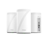 TP-Link Deco 7 Pro BE17000 Tri-Band Wi-Fi 7 Whole Home Mesh System | 9-Stream 17Gbps | 10G RJ45/SFP+ Combo | Multi-Gig Wired Backhaul | Up to 8500 Sq.ft | HomeShield, MLO, 320 MHz (Deco BE77 3-Pack)