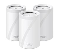 tp-link Deco BE65 BE9300 WiFi 7 (3 Pack), 4x Antenna, Tri-Band (574+2880+5760Mbp