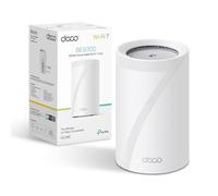 TP-Link Deco BE65 BE9300Mbps Tri-Band WiFi 7 Router,2.5G Fast Port, Multigigabit Wired and Wireless Connectivity,AI Driven WiFi Booster Only for Deco, Mesh Ready,Homeshield,Easy Setup