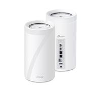 TP-Link Deco BE85 Tri-Band WiFi 7 BE22000 Whole Home Mesh System - 12-Stream 22 Gbps, 2X 10G + 2X 2.5G Ports, Wired Backhaul, 8X High-Gain Antennas, VPN, AI-Roaming, 4x4 MU-MIMO, HomeShield (2-Pack)