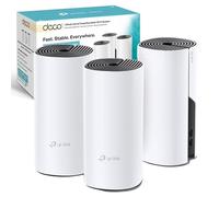 TP-Link Deco P9(3-pack) AC1200Mbps Whole Home Powerline Mesh WiFi System, Up to 6000 Sq ft Coverage, Dual-Band WiFi Booster with HomePlug AV1000, Gigabit Ports, Qualcomm Quad-core CPU