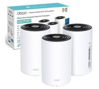TP-Link Deco PX50 (3-Pack) AX3000 Whole Home Powerline Mesh WiFi 6 System | AV1000 Powerline Backhaul, Covers up to 6,500 sq.ft, Connects 150 Devices, HomeShield, Alexa Compatible